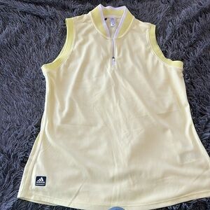 Adidas quarter zip golf tank top